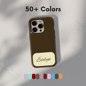 Personalized Custom Color Block Y2k Name Phone Case Samsung Galaxy S26 S25 S24 S23 fe Plus Ultra iPhone 17 17e 16 16e 15 14 Pro Pixel 10 9a