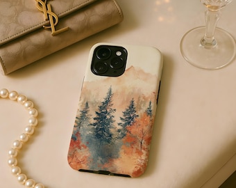 Nature Forest Mountain Art Aesthetic Phone Case iPhone 17 Air 17e 16 16e 15 14 13 Pro Max Samsung Galaxy S26 S25 S24 S23 fe ultra pixel 10