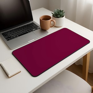 Alfombrilla de escritorio color granate/burdeos/gaming/para escritorio/para escritorio/para escritorio/para escritorio/para teclado de ordenador/para escritorio.