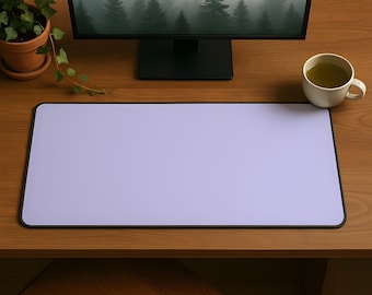 Lavender Blue Desk Mat | Aesthetic Gaming Desk Mat | Kawaii Cute Unique Desk Mat | Large XXL Desk Pad | Computer Desktop Keyboard Mat