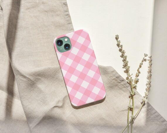 BEIGE Checkered Phone Case iPhone 14/13/12/11 Xs Xr Pro Plus 