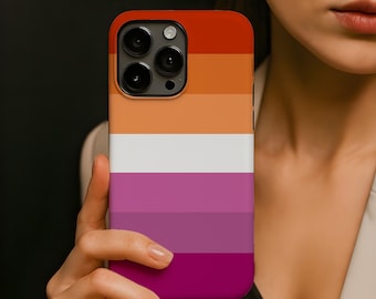 Lesbian Phone Case | Subtle Lesbian Pride Merch Gifts & Accessories | Queer owned Shops | Lesbian Girlfriend Gift | Lesbian Pride Flag