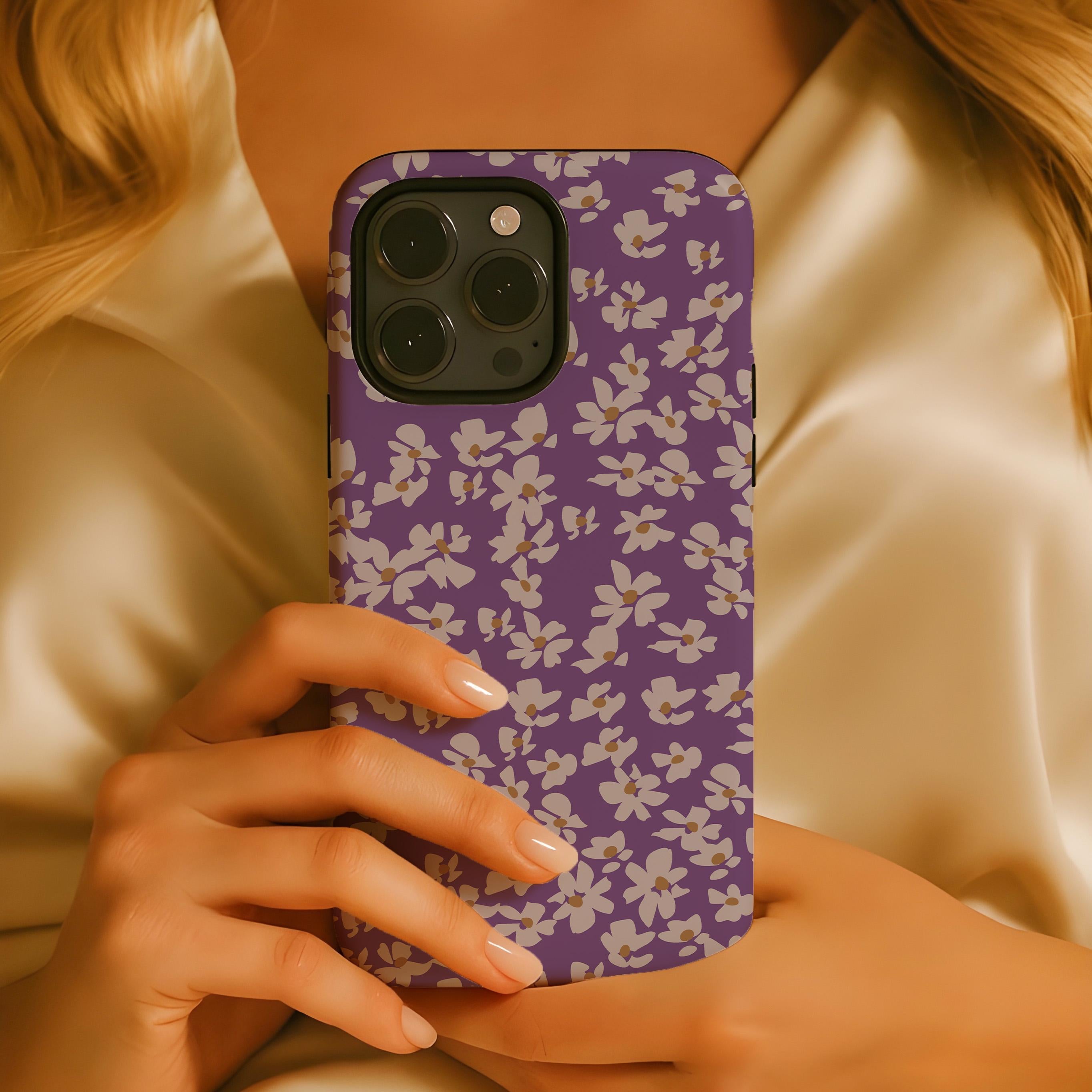Purple Lavender Wildflower Floral Phone Case Samsung Galaxy S26