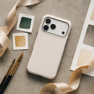 Seashell White Minimalist Aesthetic Phone Case Samsung Galaxy S26 S25 S24 S23 fe Plus Ultra iPhone 17 17e 16 16e 15 14 13 12 Pro Pixel 10 9a