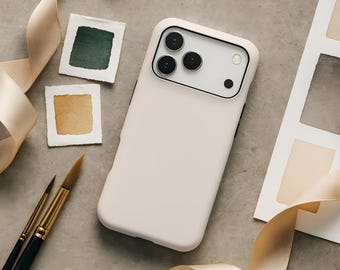 Seashell White Minimalist Aesthetic Phone Case Samsung Galaxy S26 S25 S24 S23 fe Plus Ultra iPhone 17 17e 16 16e 15 14 13 12 Pro Pixel 10 9a