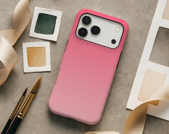 Custodia per telefono con estetica minimalista sfumata rosa per iPhone 17 Air 17e 16 16e 15 14 13 12 Pro Max Samsung Galaxy S26 S25 S24 S23 fe ultra pixel 10