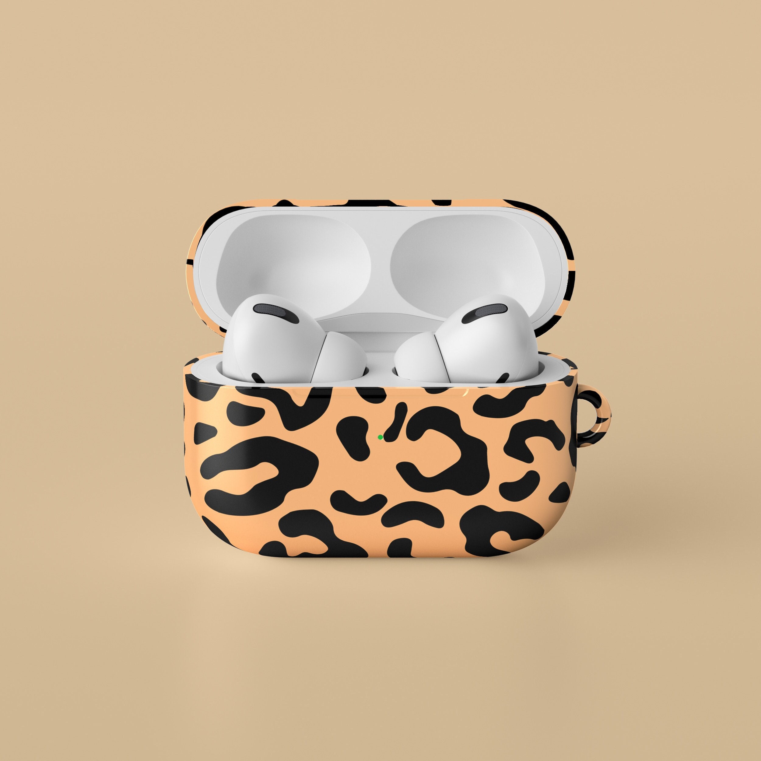 Beige Leopard Airpods Case Cute Luxury Designer Airpods 1 2 