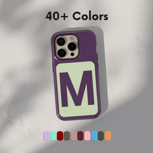 Personalized Custom Color Block Y2k Name Phone Case Samsung Galaxy S26 S25 S24 S23 fe Plus Ultra iPhone 17 17e 16 16e 15 14 Pro Pixel 10 9a
