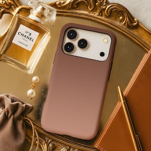 ベージュブラウングラデーションミニマリスト携帯ケース iPhone 17 Air 17e 16 16e 15 14 13 12 Pro Max Samsung Galaxy S26 S25 S24 S23 fe ultra pixel 10