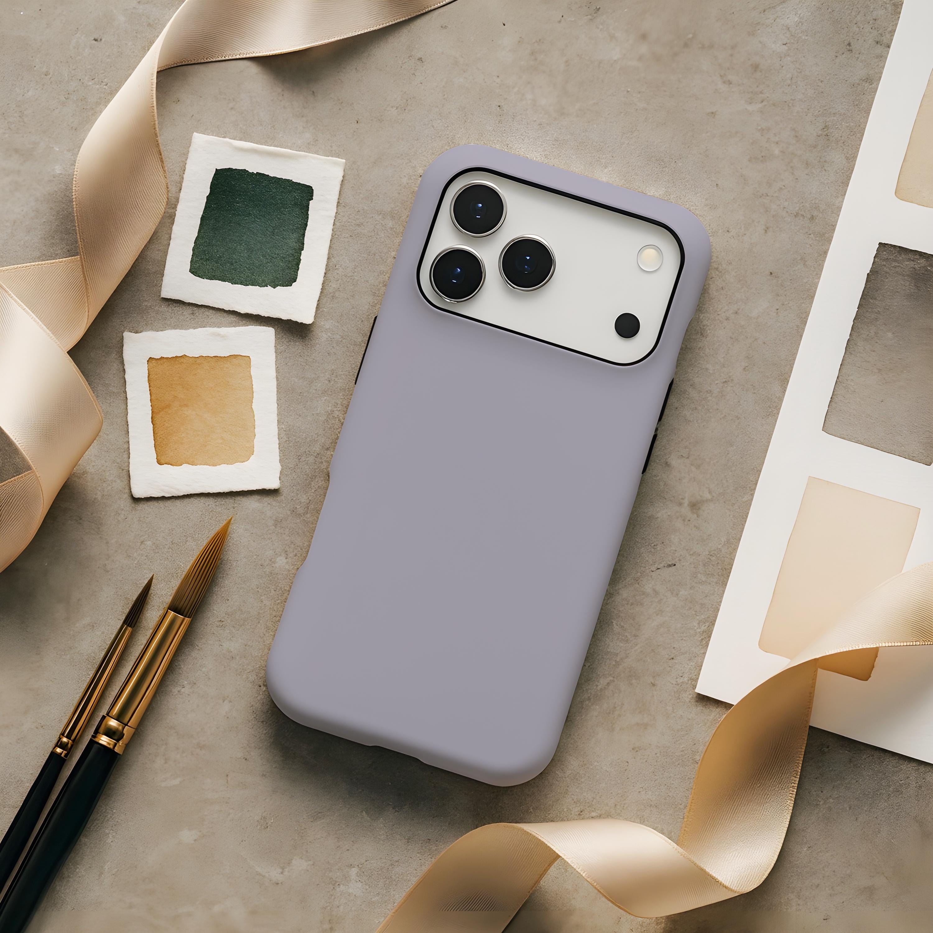 ラベンダーのミニマリスト美的携帯ケース Google Pixel 10 9 9a 8 Pro