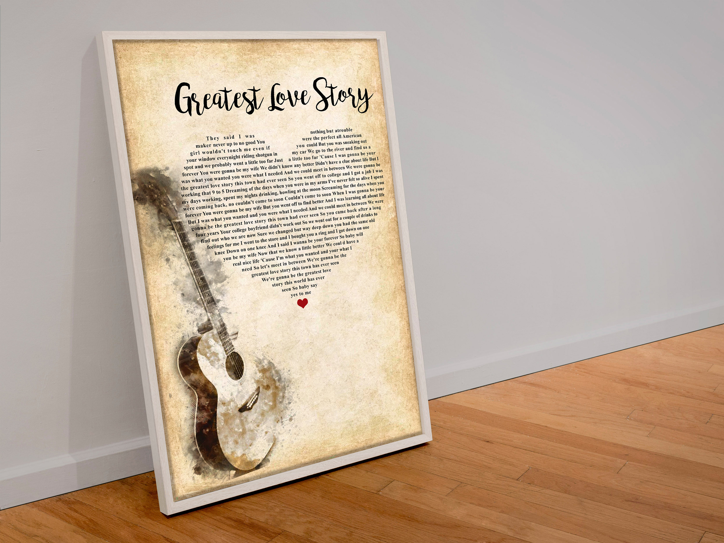 Greatest Love Story LANDO Lyrics Poster Song Lyrics Art | Etsy