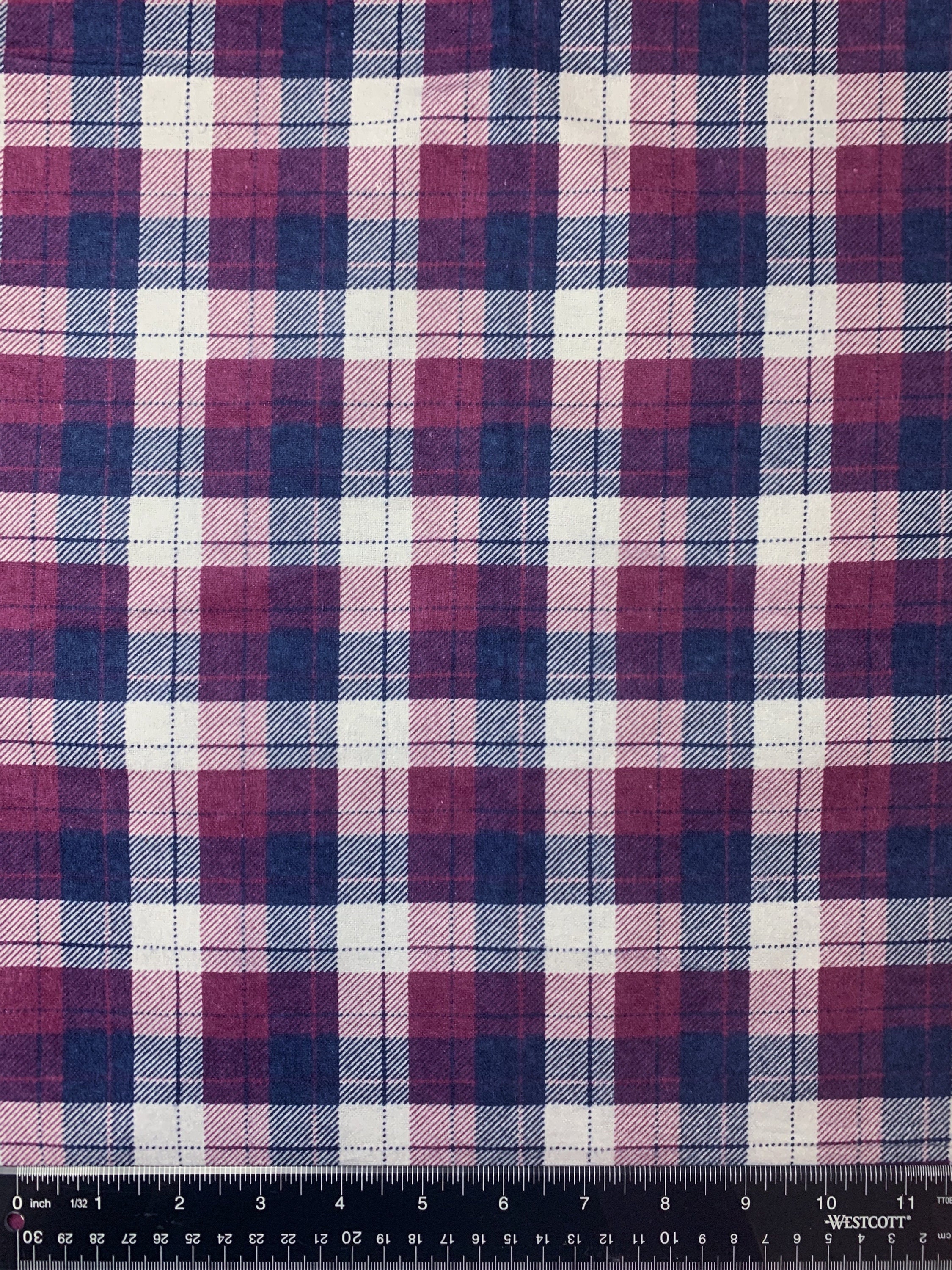 Gray Purple & Navy buffalo check Flannel Fabric Snuggle | Etsy