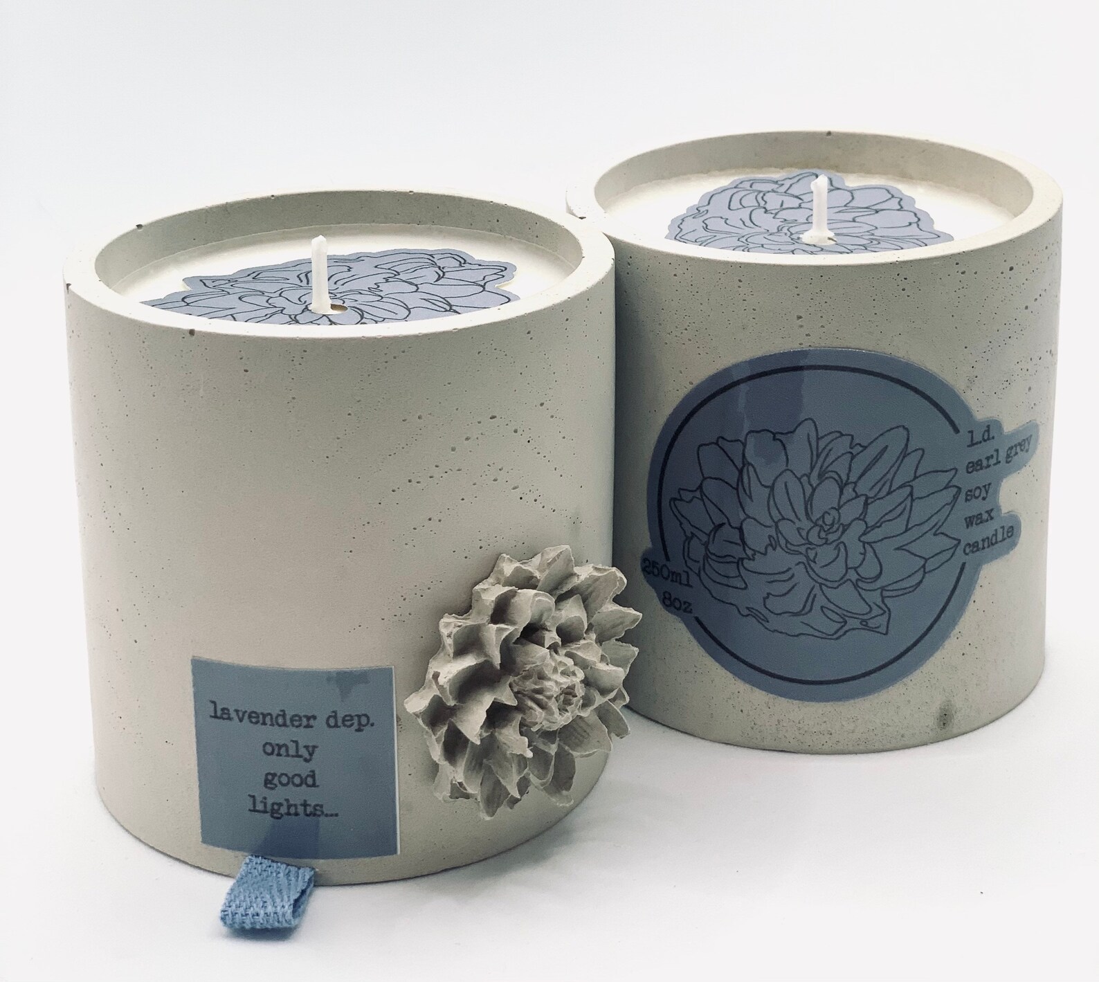 Handmade Soy Wax Candle EARL GREY Handmade container Etsy