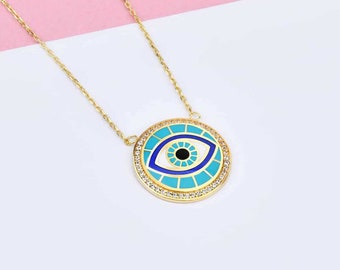 Elite Eye Silver Necklace