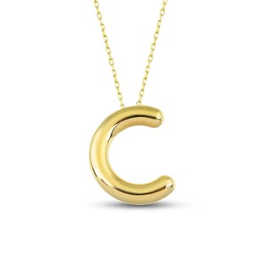 Personalized Gold Necklace Initial Sterling Silver Necklace Letter Necklace image 5