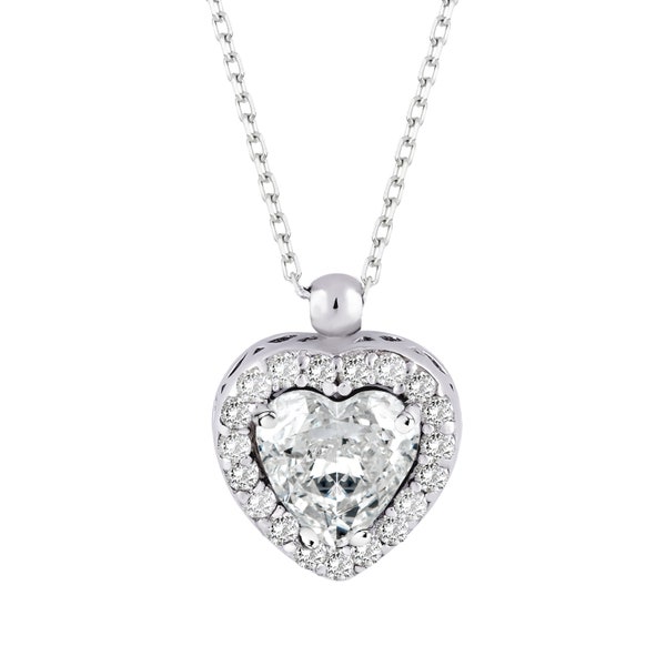 Stone Heart Necklace - Etsy