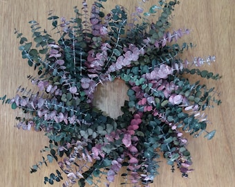 Eucalyptus Dried Natural Wreath, Mixed Wreath, Home Decor Wreath