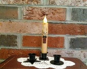 Taper Candle, Timer Candle, Americana Candle with Holder