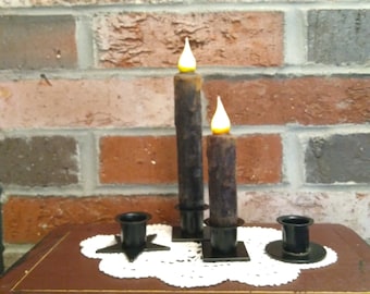 Taper Candle Set, Candles with Timers, Holders and Batteries included