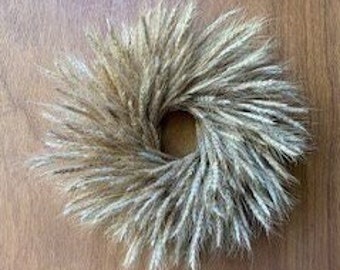 Dried Wreath, Wheat Wreath, Indoor Wreath, Wall Decor