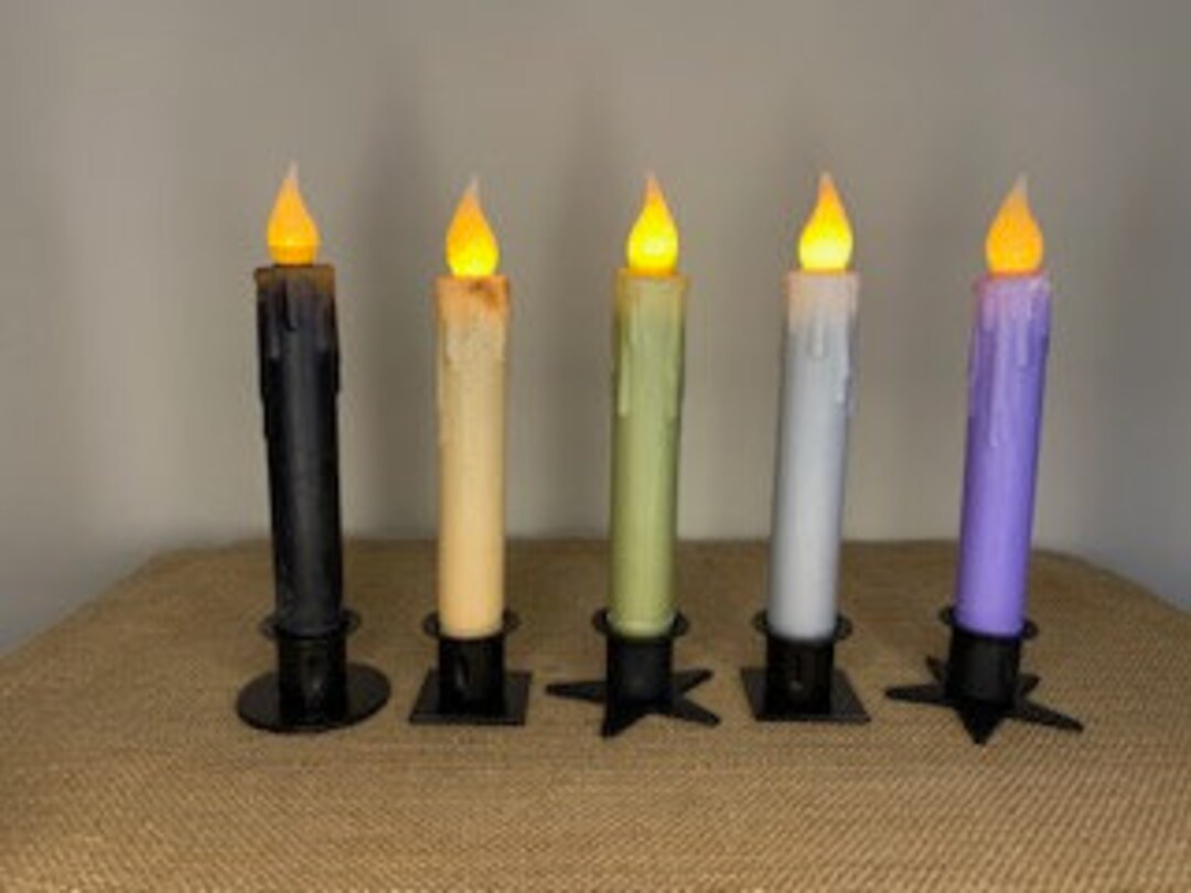Timer Taper Candles, Plain Color Candles, Window Candles, Home Decor