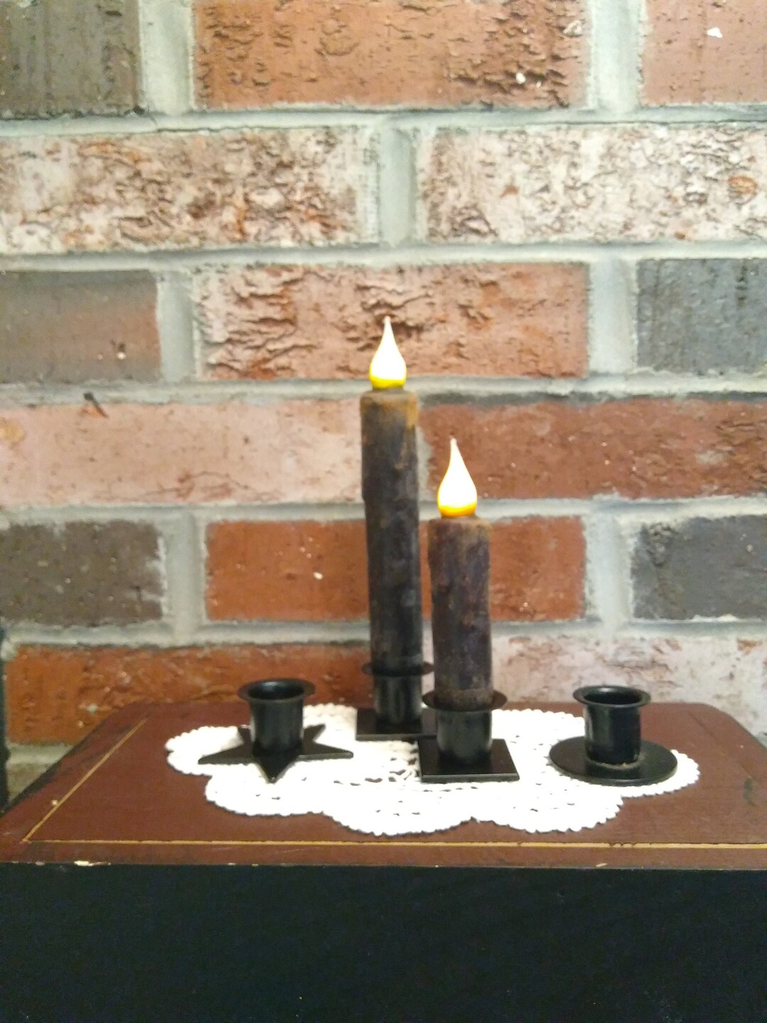 Taper Candle Set, Candles With Timers, Holders and Batteries Included
