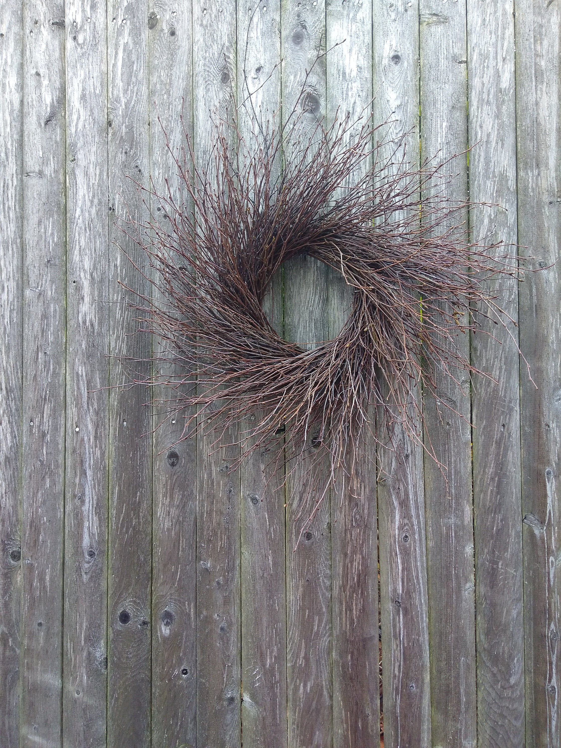Twig Wreath Outdoor Twig Wreath Birch Wreath Made in Maine Etsy