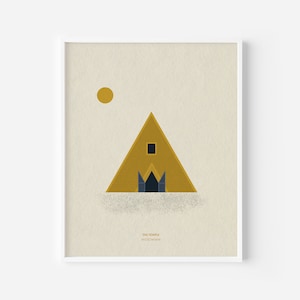 Midsommar, Illustration, Temple, Midsommar Movie, Film Art, Ari Aster, Halloween, Horror, Spooky, Swedish Art, Midsommar Art, A-Frame Art