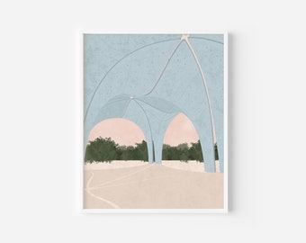 Confluence Park Print, Architecture, Wall Art, Home Decor, San Antonio Architecture, San Antonio, Gift Print, Travel Print, Holiday Gift