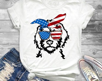 XS-XL Girls Short Sleeve France Flag Dog Paw Shirts Casual Blouse Clothes