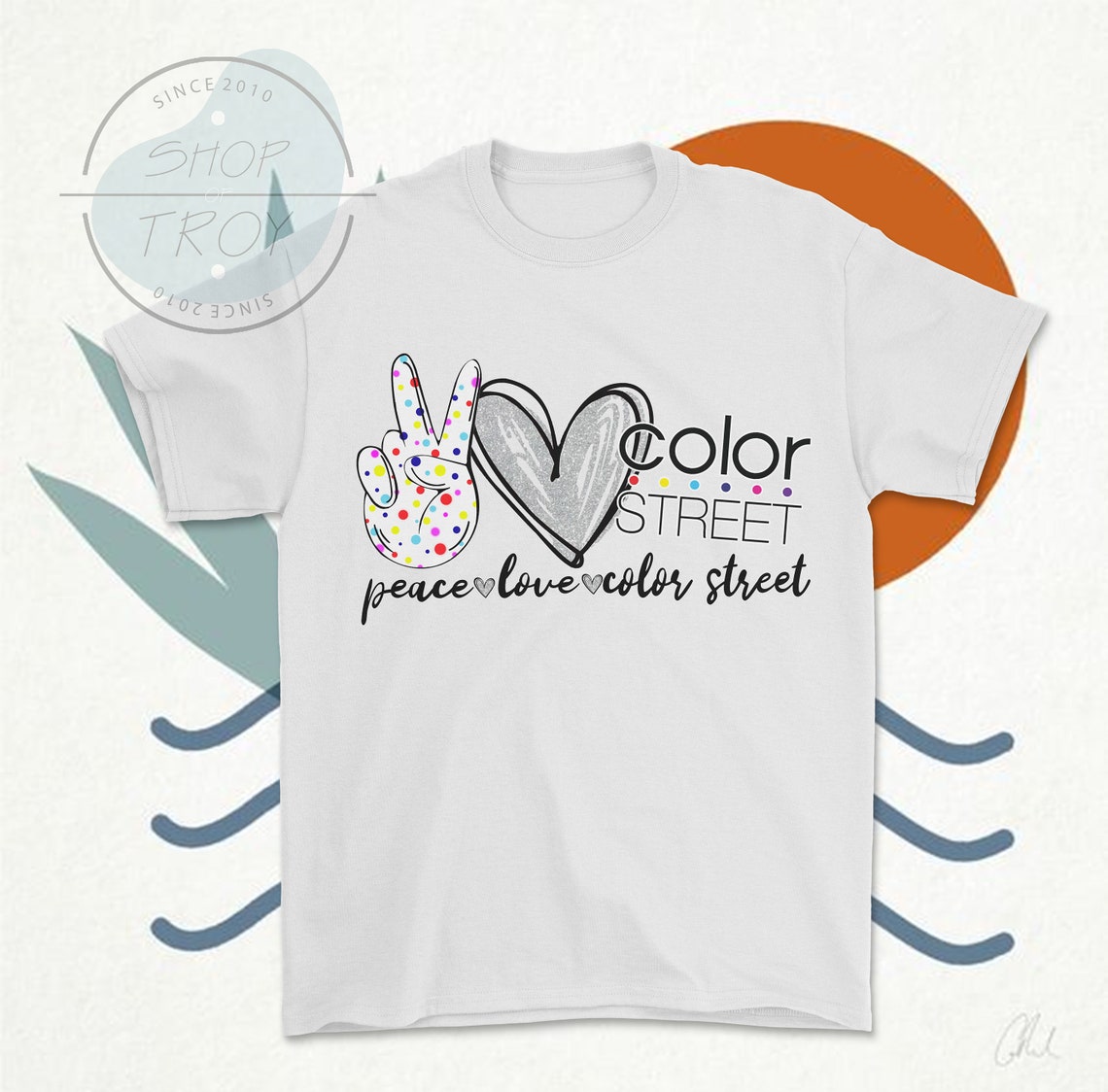 peace love color street screen print