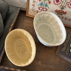Victorian Ceramic Jelly Mould Floral Antique Vintage