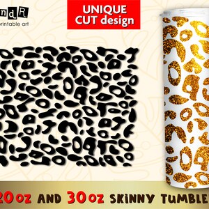Leopard Cheetah SVG for Tumbler 20oz and 30oz Skinny - Etsy