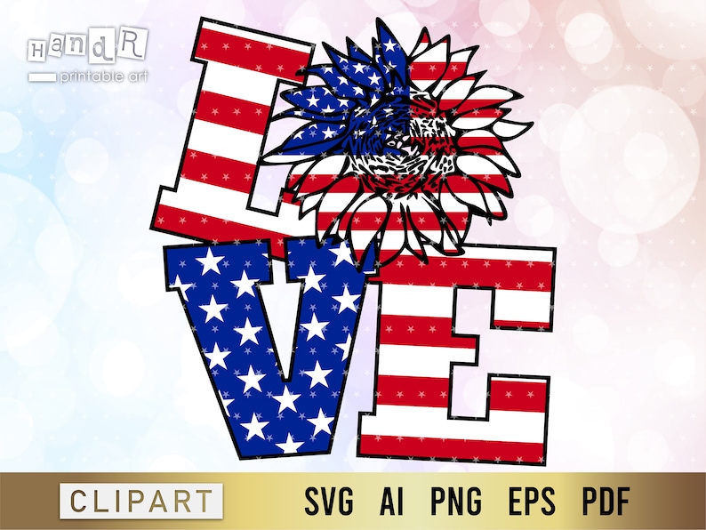 Free Free 61 July Svg Peace Love America Svg SVG PNG EPS DXF File