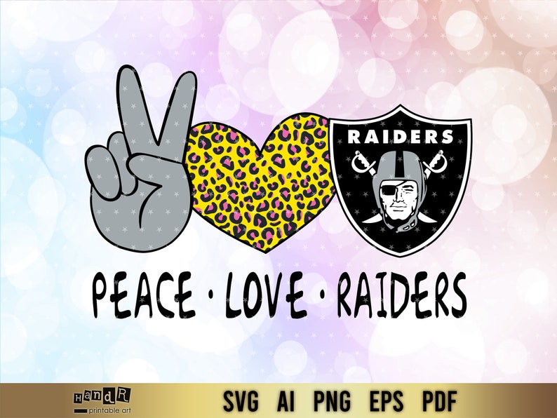 Download Oakland Raiders Peace love svg love peace Raiders ...