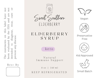 Organic Elderberry Syrup-Keto