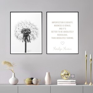 Impression De Citation De Pissenlit Etsy Impression De Citation De Pissenlit Etsy