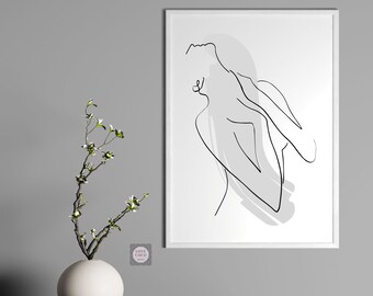 Naked Figure Drawing | Etsy