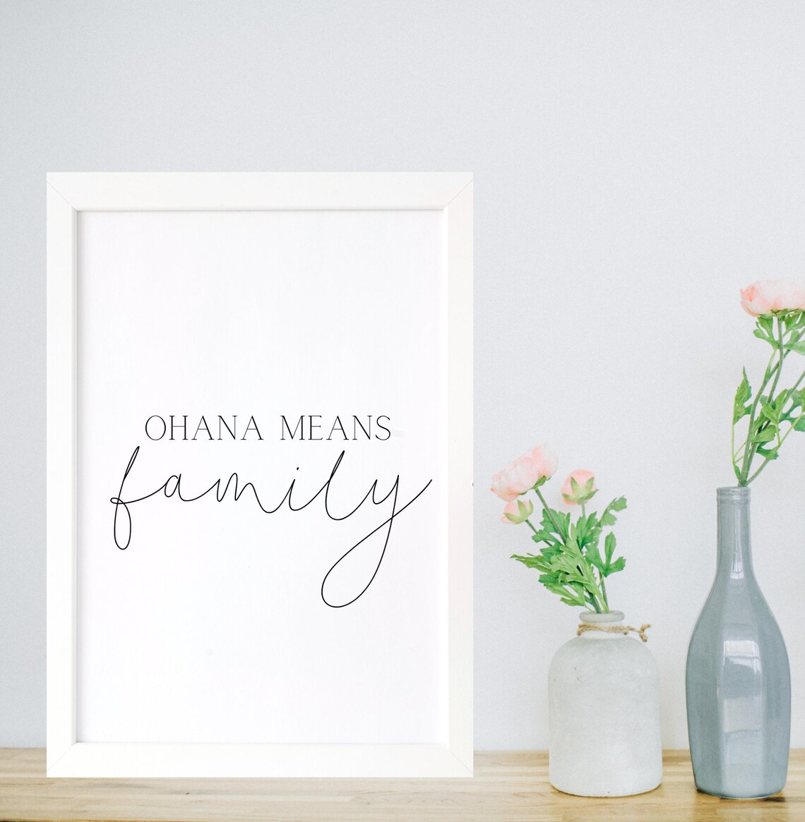 Ohana Means Family Print. Family Print. Home Family Poster. - Etsy UK