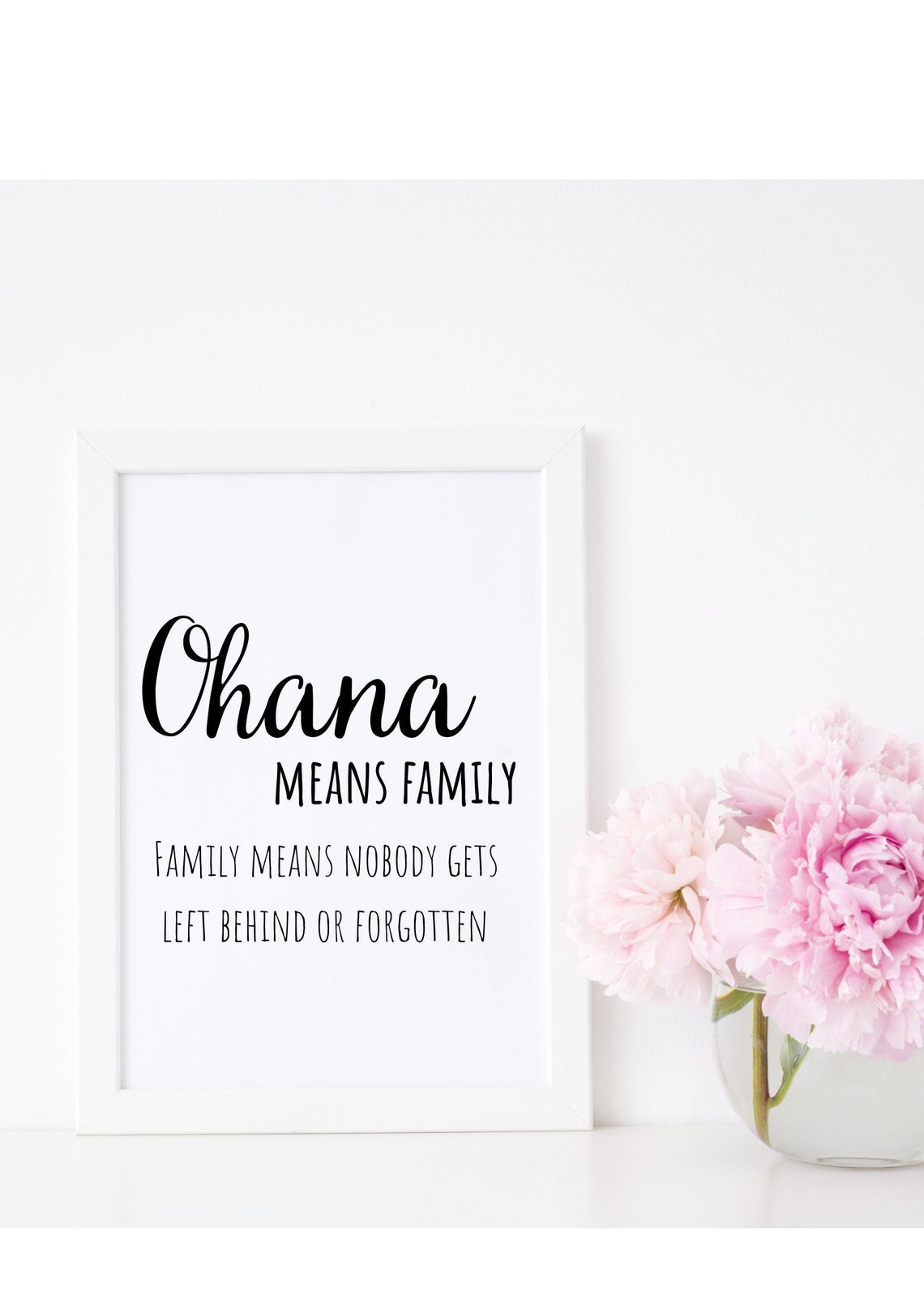 A168 Ohana Means Family. Wall Art. Wall Decor. Living and Etsy