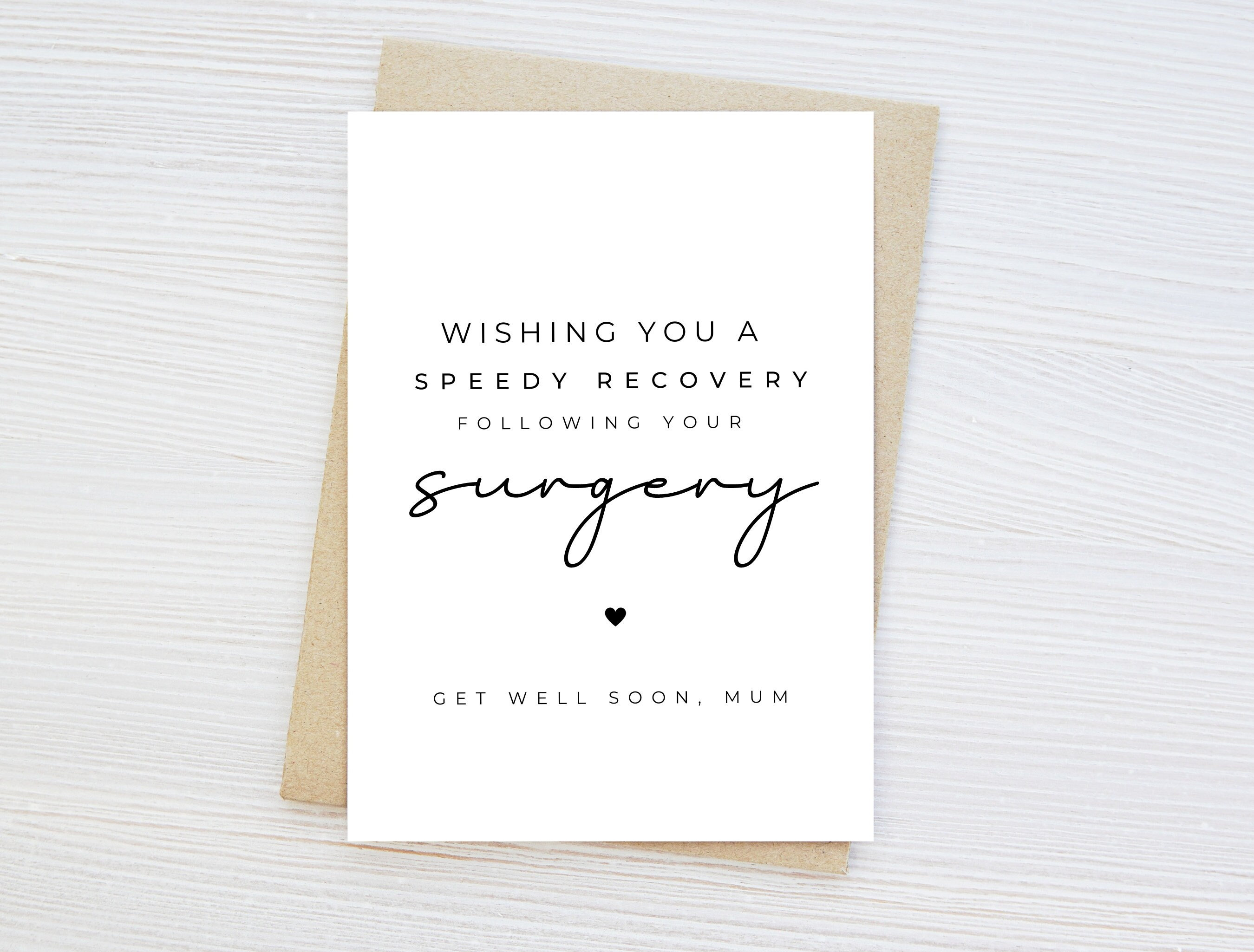 Biglietto D'Auguri Huxters 'Get Well Soon' – Pronto Per L'Ospedale E Operazione - 3