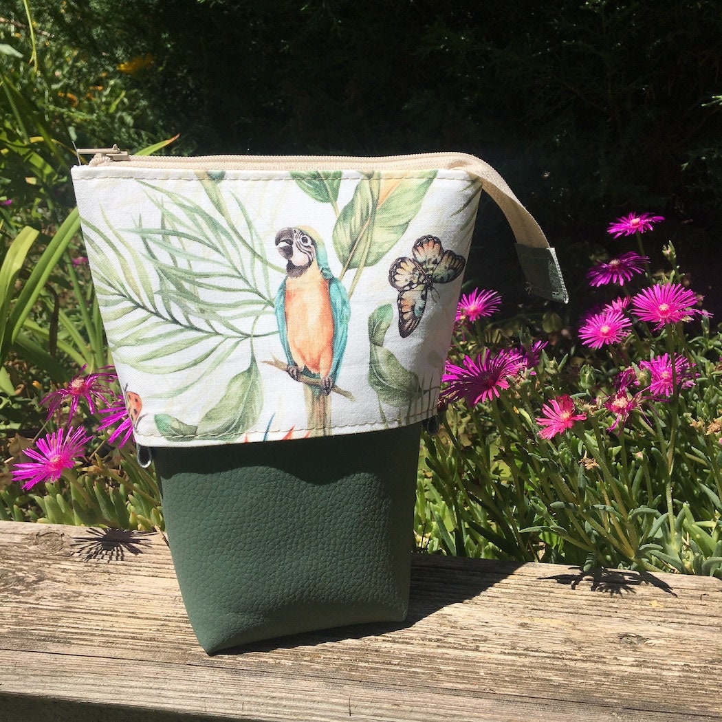 Trousse/Pot à Crayons - Perroquet