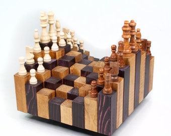 Ebony Wood 4.6/" Rare Columbian Triple Weighted Luxury Chess Pieces Only Set