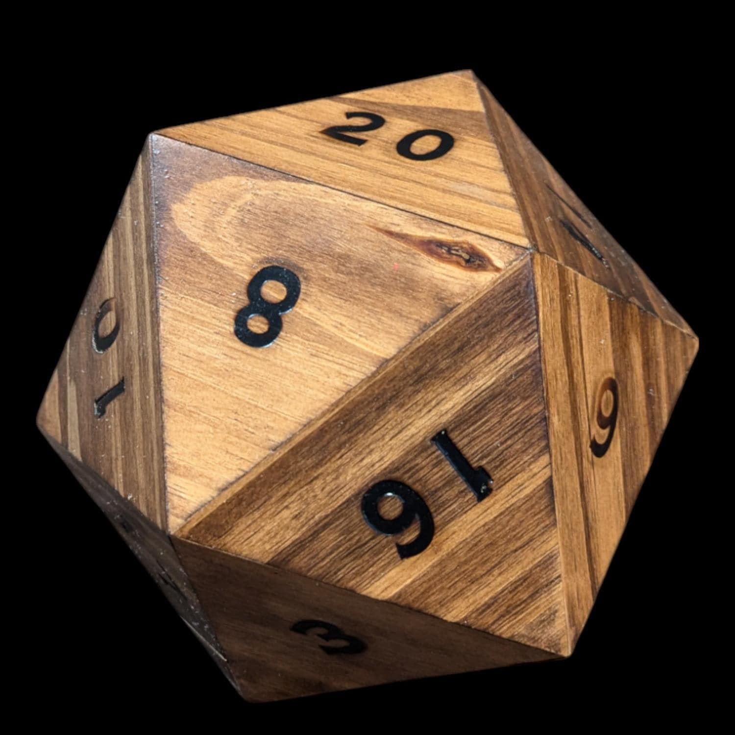 Dado De Veinte Caras D20 Metálico Que Brilla En La Oscuridad – De 22 Mm De Diámetro, Números Claros, Para Juegos De Rol