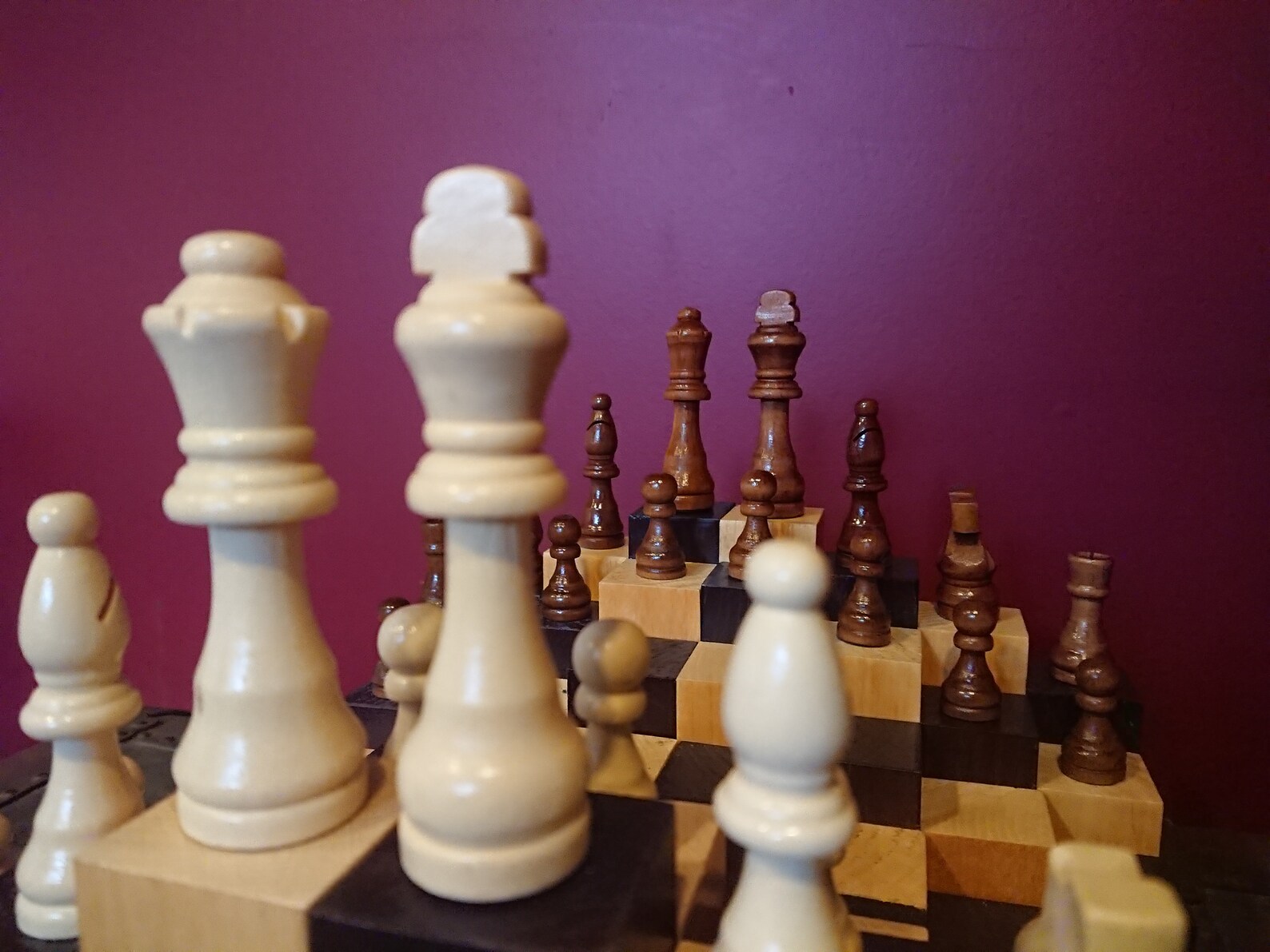Unique Chess Set Large Handmade 3d Chess Decor Wood Board | Etsy Canada