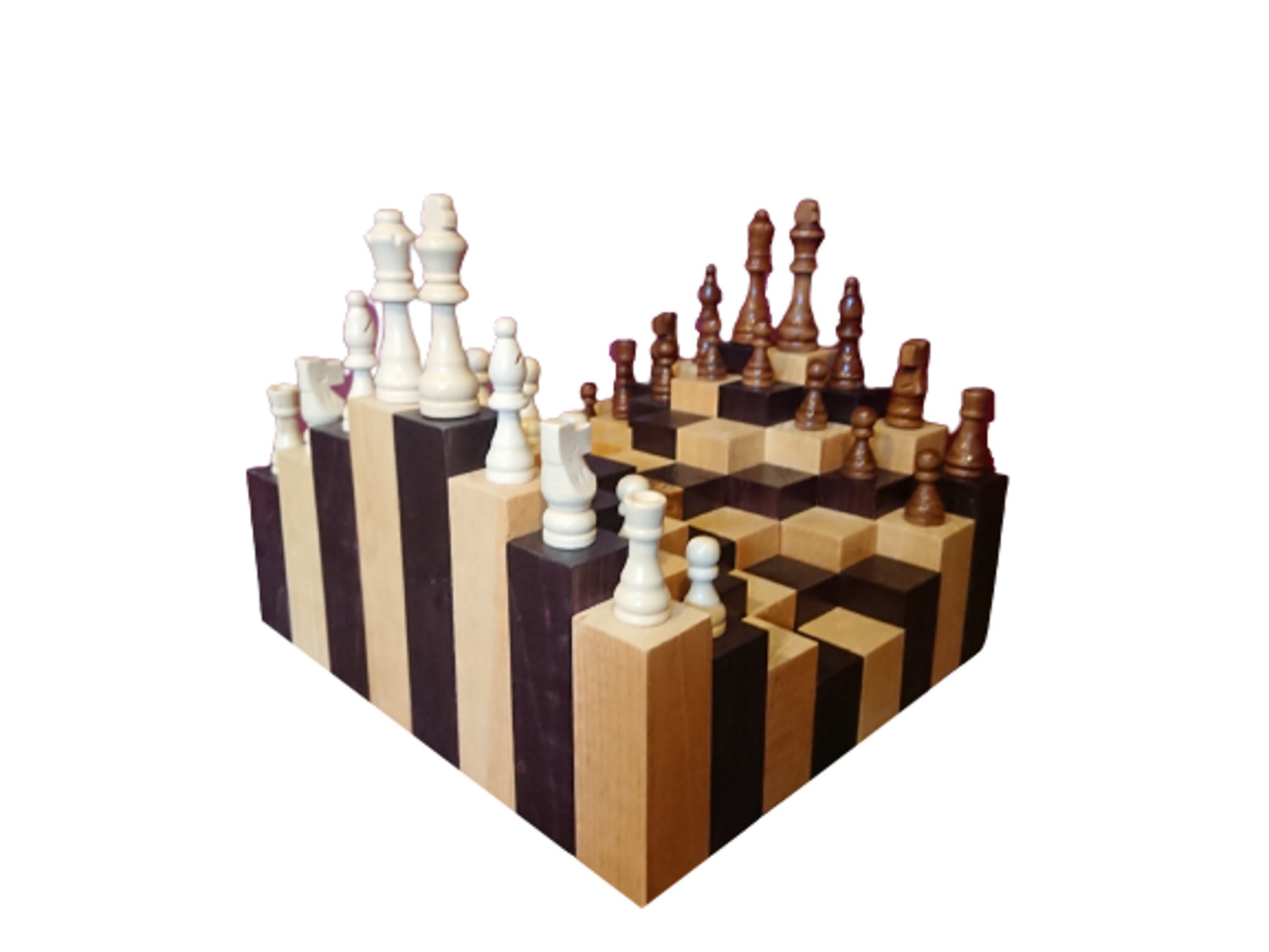 This wooden chess board inspired by 'Queen's Gambit' features