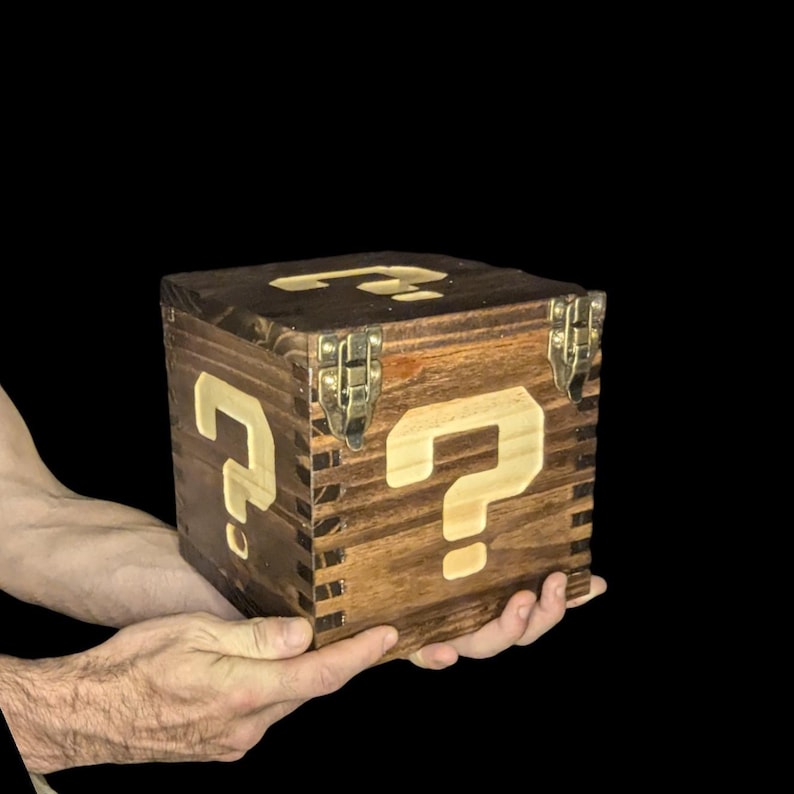 Powerup Box Super Mario Power up Box - 8 Inches Cubed - Etsy