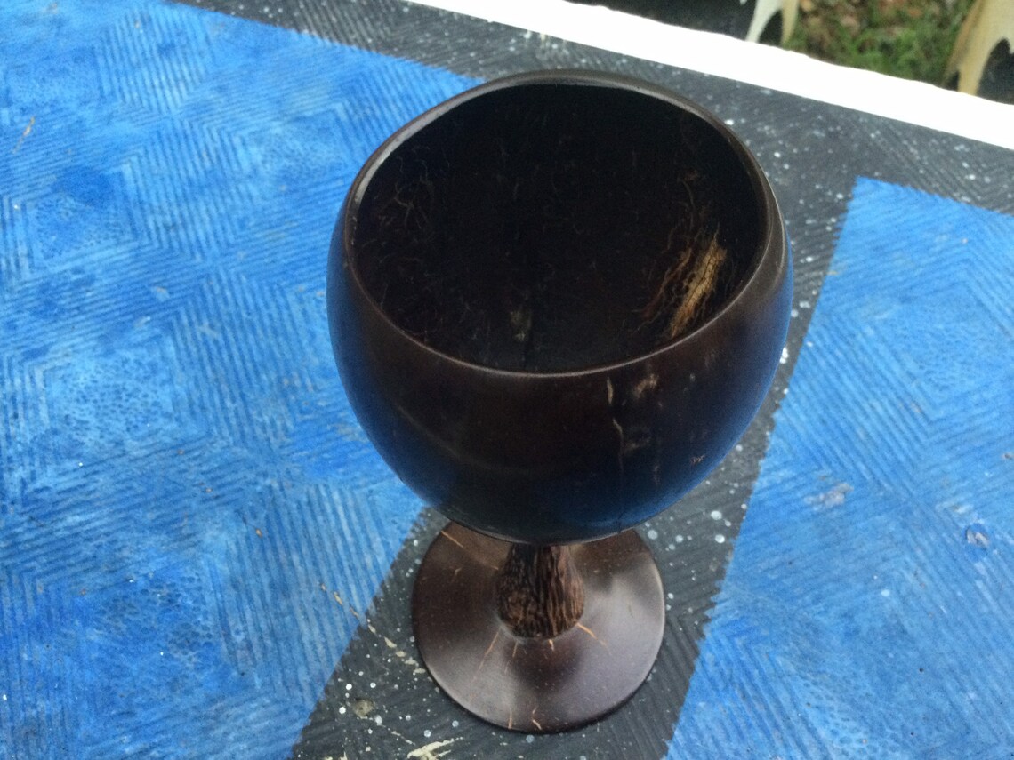 Organic Coconut Wine Cup l Coconut Shell l Wine Glass l Eco Etsy