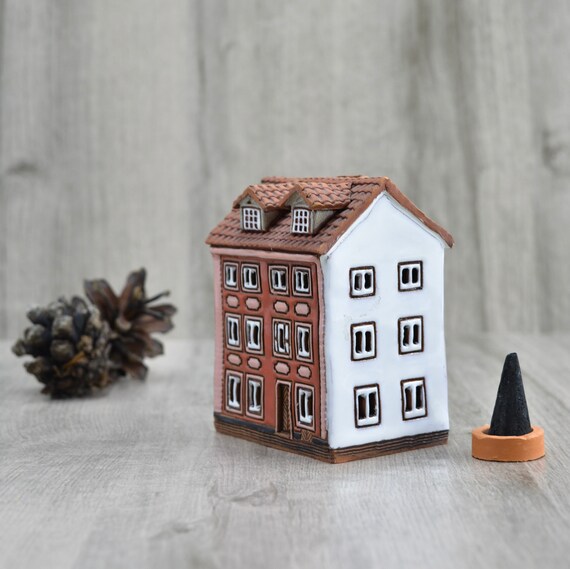 Essential Oil Diffuser Cottagecore Decor Fairy House , Ceramic Candle  Holder House Warming Gifts New Home, Fantasy Art Lake House Decor 