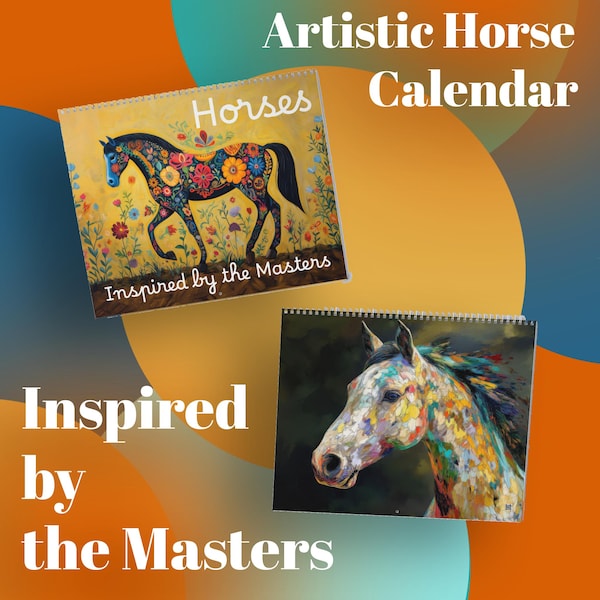 2025 Horse Calendar Etsy